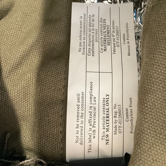 Vintage Orginal Roots 73 Canvas Insulated Backpack Olive Black - Picture 9 of 9